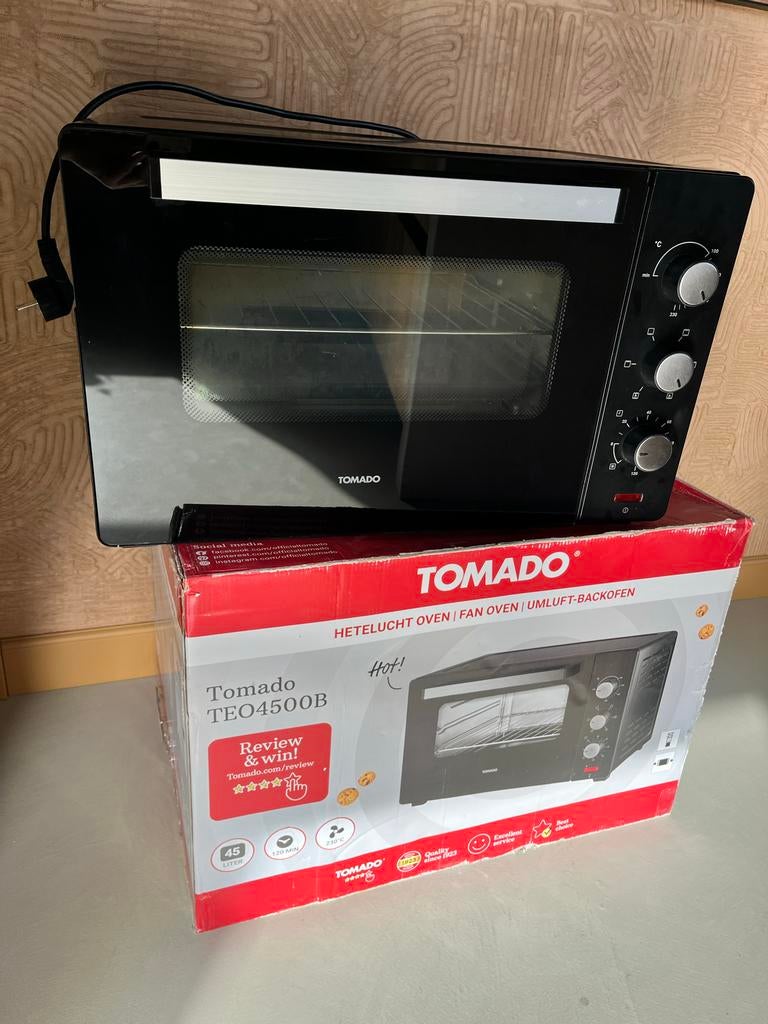Tomado TEO4500B Hetelucht Oven - Gebruikt, Goede Conditie, Witgoed en Apparatuur, Ovens, Gebruikt, Vrijstaand, Oven, Minder dan 45 cm