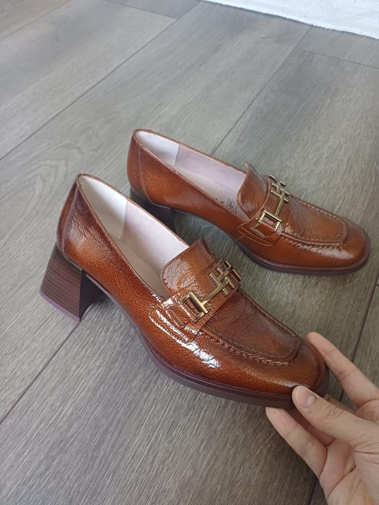 Hispanitas loafer sandalen met hak, maat 39, Kleding | Dames, Schoenen, Hispinitas, Bruin, Nieuw, Sandalen of Muiltjes