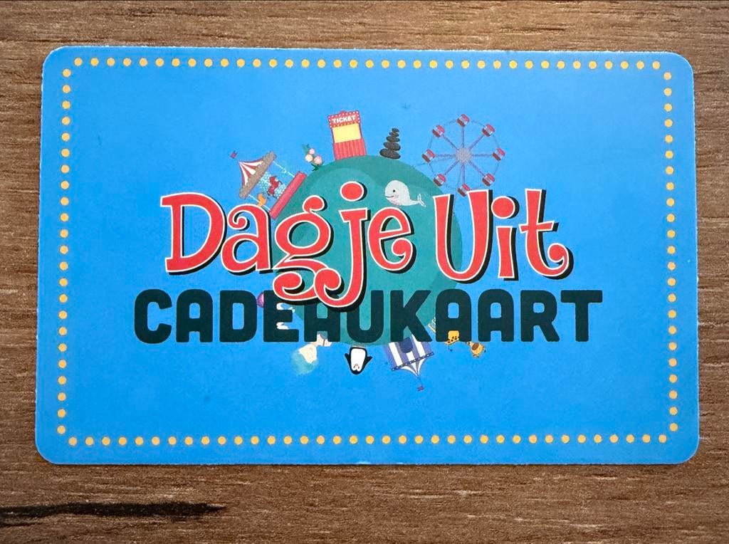 Dagje Uit Cadeaukaart (€100,-), Tickets en Kaartjes, Eén persoon, Cadeaubon