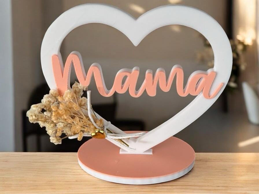 Moederdag Bordje | Leuk Cadeau & Decoratie, Ophalen of Verzenden, Nieuw, Roze, Kunststof