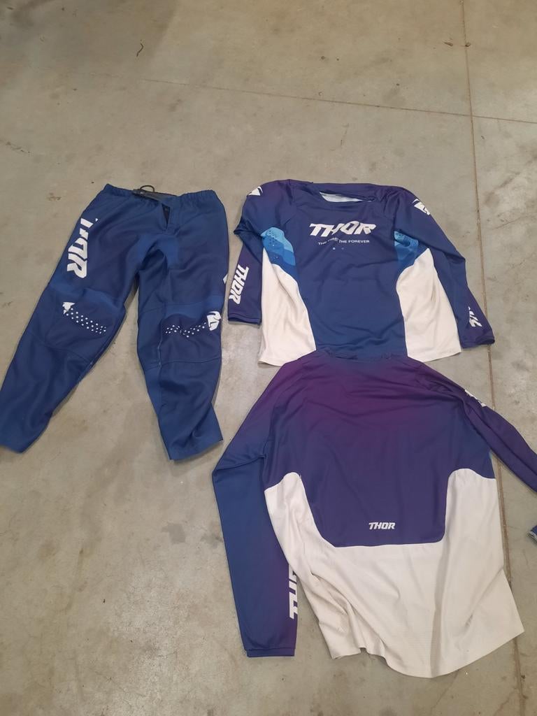 Thor crosspak broekmaat 34 en shirt maat xl., Motoren, Ophalen of Verzenden, Tweedehands