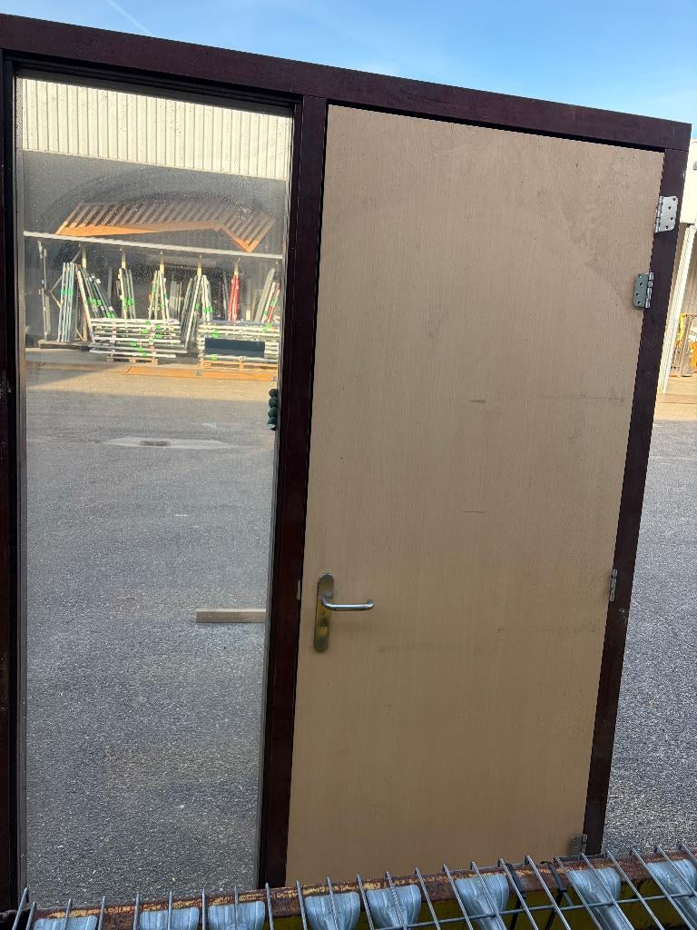 Deuren met raam kozijn  ( 538 ), Ophalen, Gebruikt, 120 cm of meer, Binnendeur