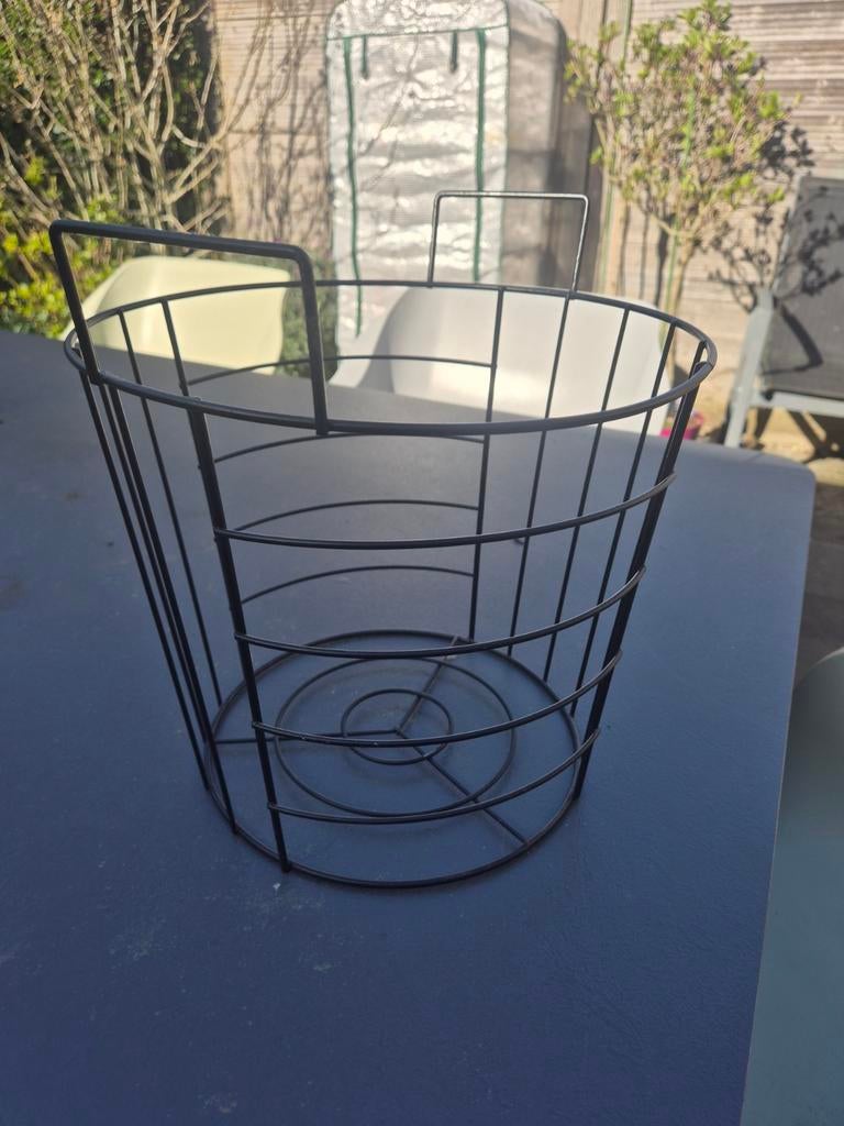 Metalen draadmand, Ophalen