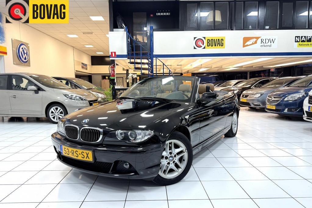 BMW 3 Serie Cabrio 320Ci Executive Bovag Garantie Automaat, Gebruikt, Cabriolet, 4 stoelen, Zwart