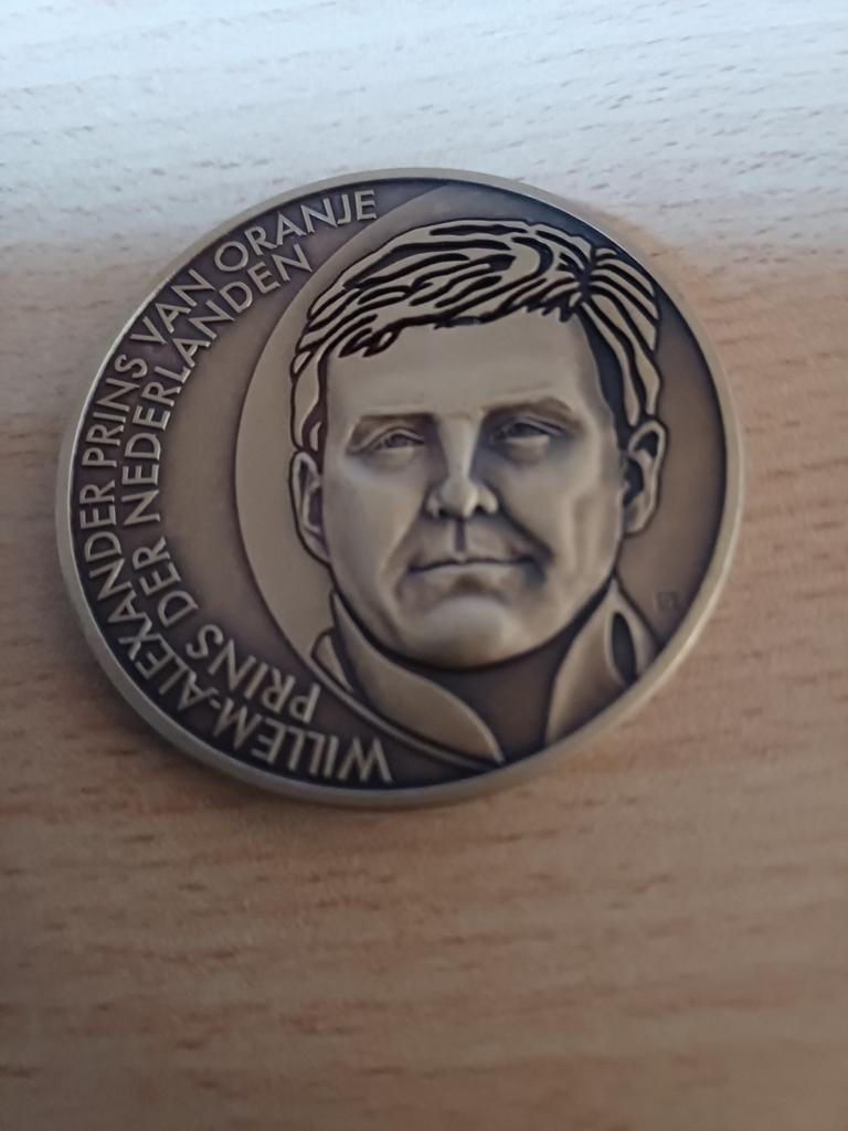 Herdenkingsmunt Willem Alexander Prins van Oranje, Postzegels en Munten, Munten | Nederland, Ophalen of Verzenden, Koningin Beatrix