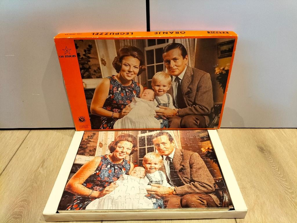 Oranje legpuzzel - Beatrix, Claus en kinderen - Kappie, Ophalen of Verzenden, Gebruikt