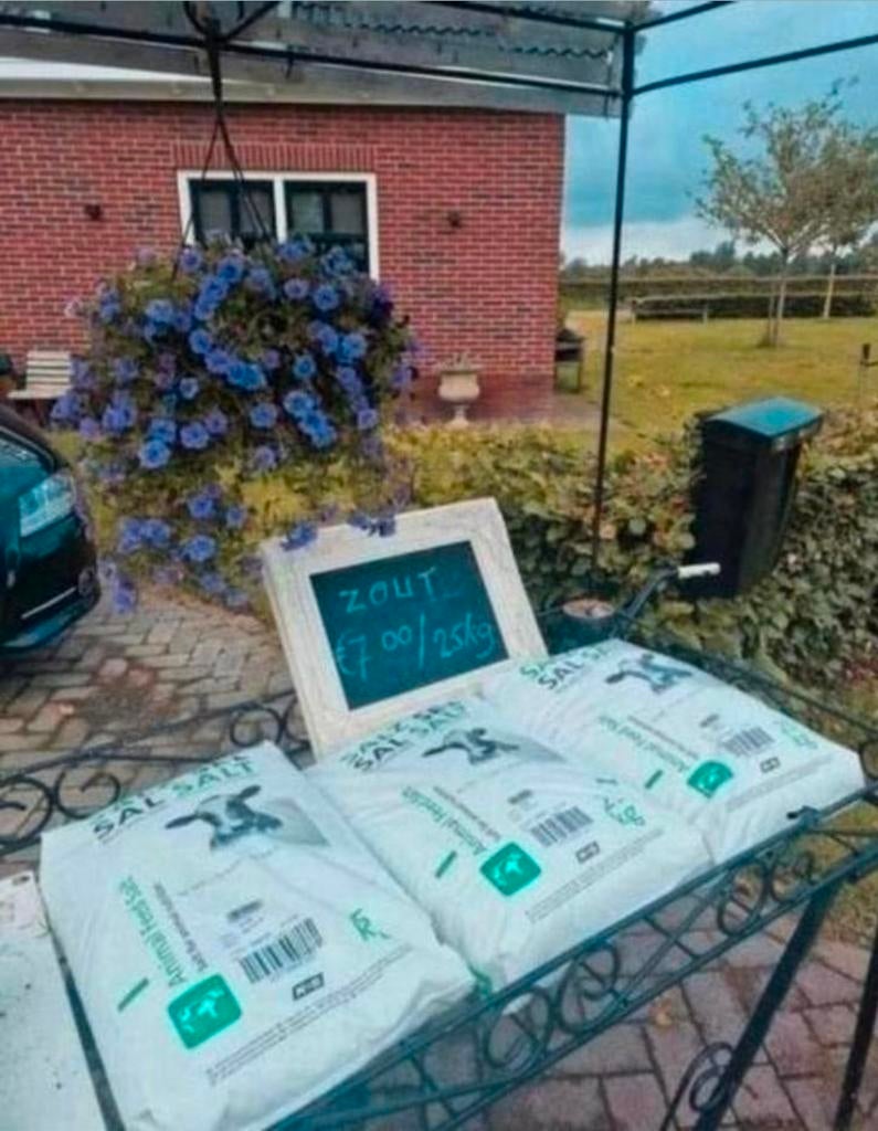 Strooizout 25kg /€7.50, Ophalen