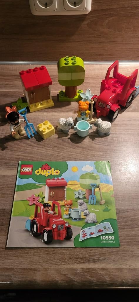 Duplo 10950 tractor, Kinderen en Baby's, Speelgoed | Duplo en Lego, Ophalen of Verzenden, Zo goed als nieuw, Complete set, Duplo