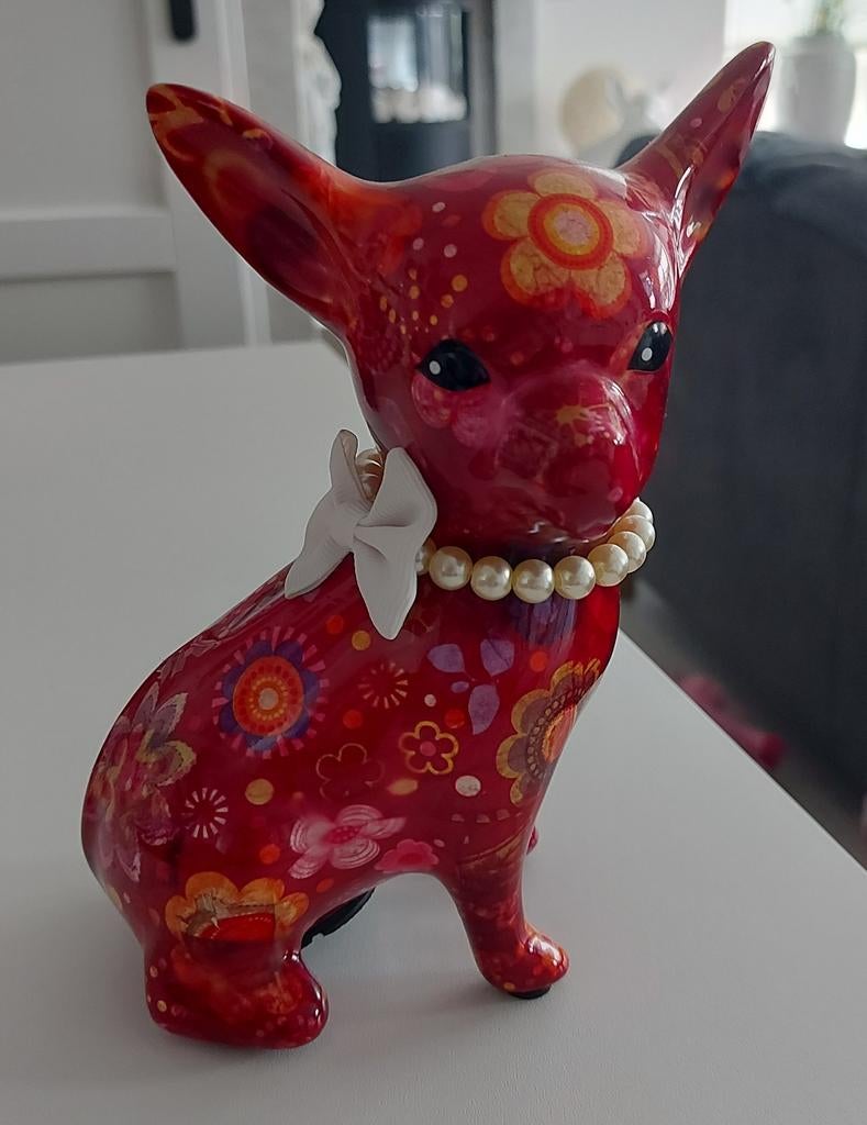 Pomme-pidou chihuahua spaarpot, Ophalen of Verzenden, Zo goed als nieuw, Overige materialen, Dier