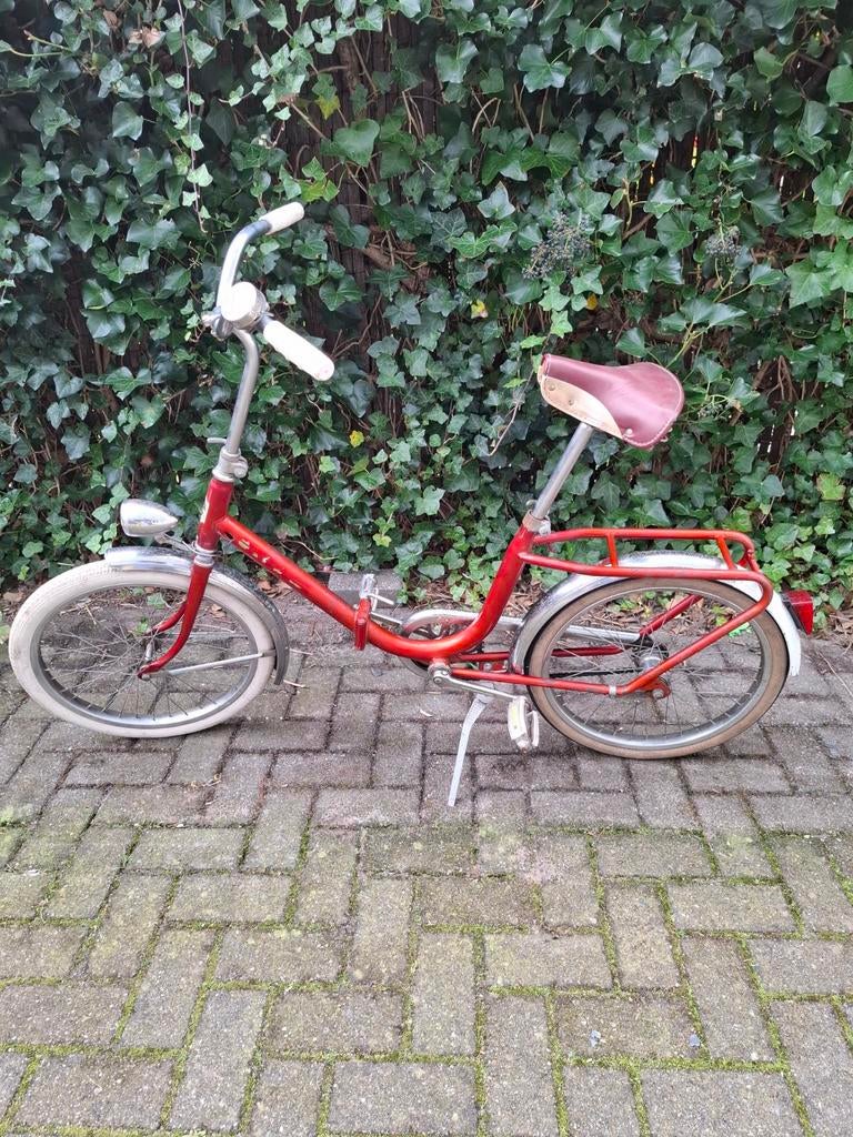 Vintage vouwfiets Edoardo Bianchi, Fietsen en Brommers, Gebruikt, Minder dan 14 inch, Deels opvouwbaar, Ophalen