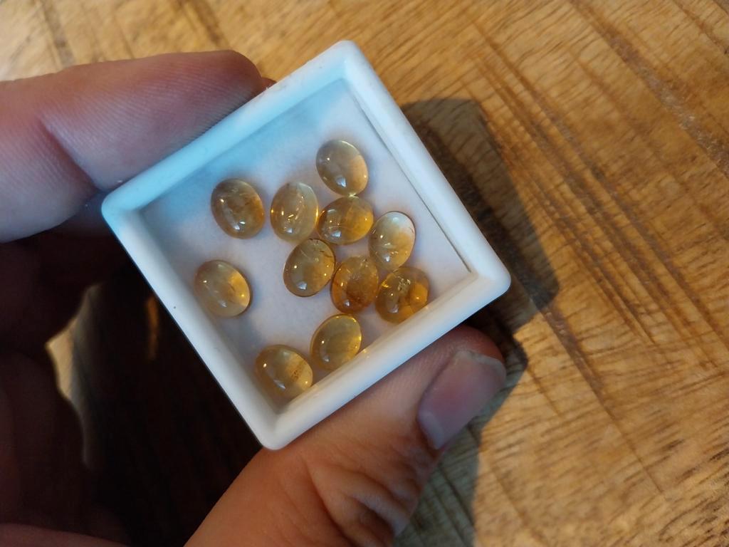 A kleur goude citrien cabochons, Sieraden, Tassen en Uiterlijk, Ophalen of Verzenden, Nieuw