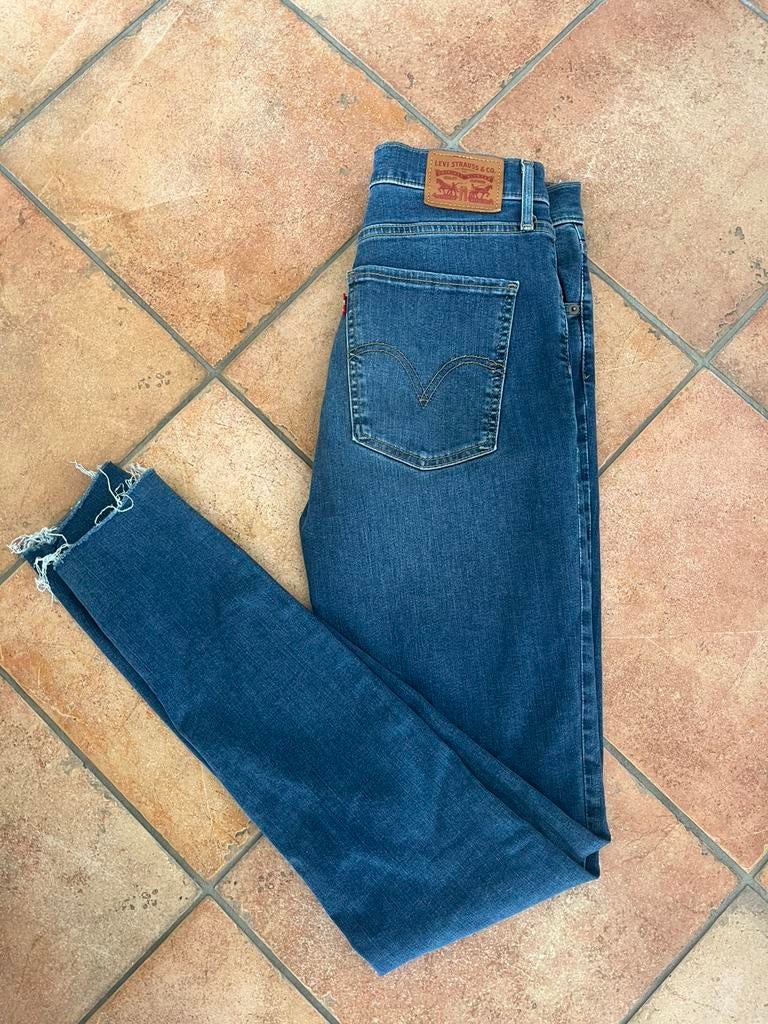 Levi's broek mile high super skinny 29/32, Ophalen of Verzenden, Blauw, W28 - W29 (confectie 36)