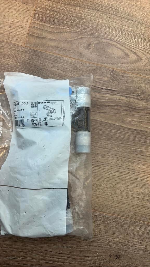 Geberit flowfit T stuk 20 x 20 x 20, Doe-het-zelf en Verbouw, Gereedschap | Handgereedschap, Ophalen of Verzenden, Zo goed als nieuw