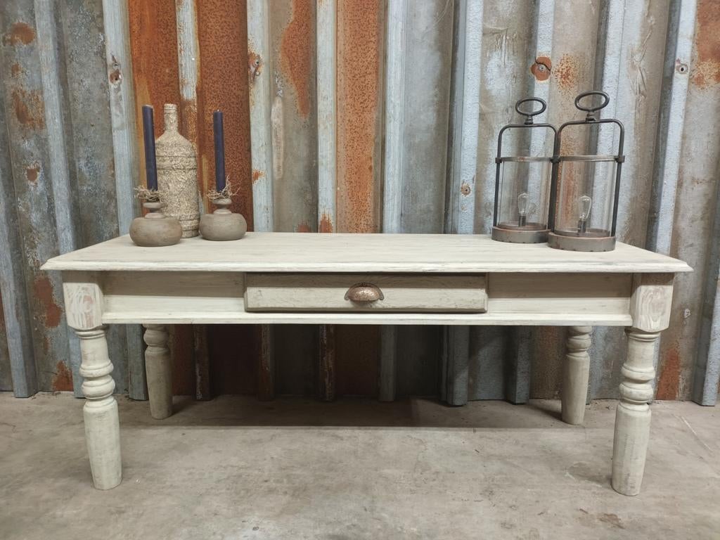 Lage Sidetable met lade, Huis en Inrichting, Tafels | Sidetables, Ophalen, 25 tot 50 cm, Rechthoekig, 100 tot 150 cm