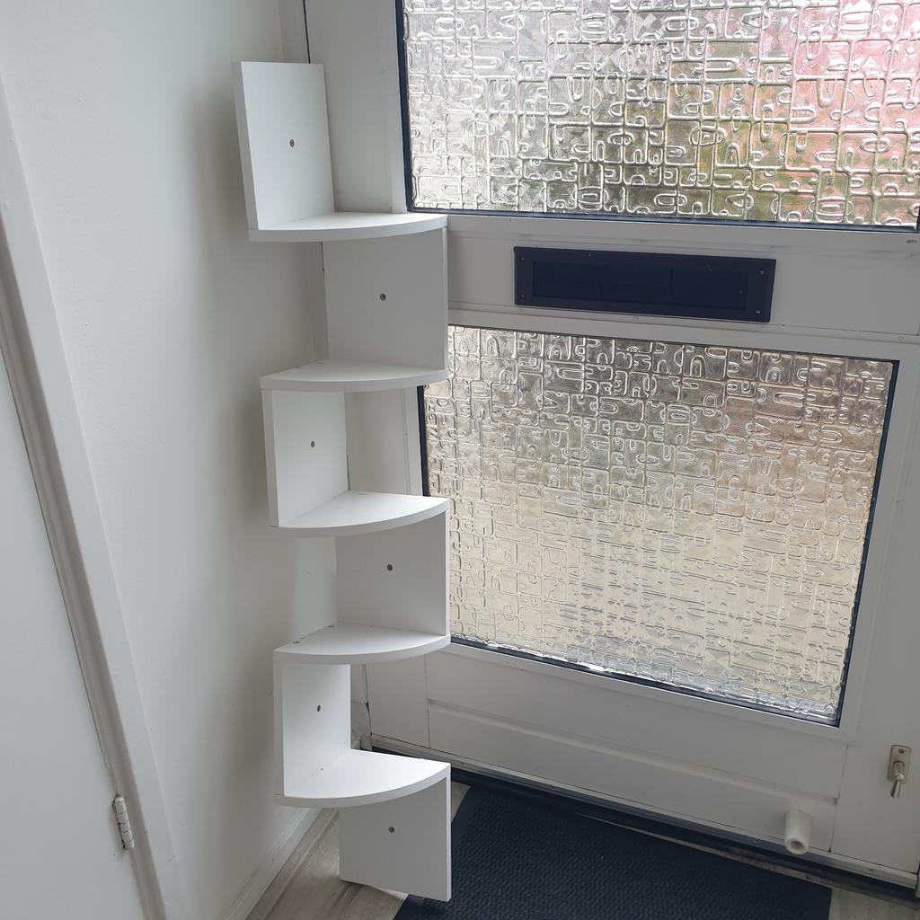 Witte hoekplank / wandrek, Ophalen of Verzenden, Zo goed als nieuw