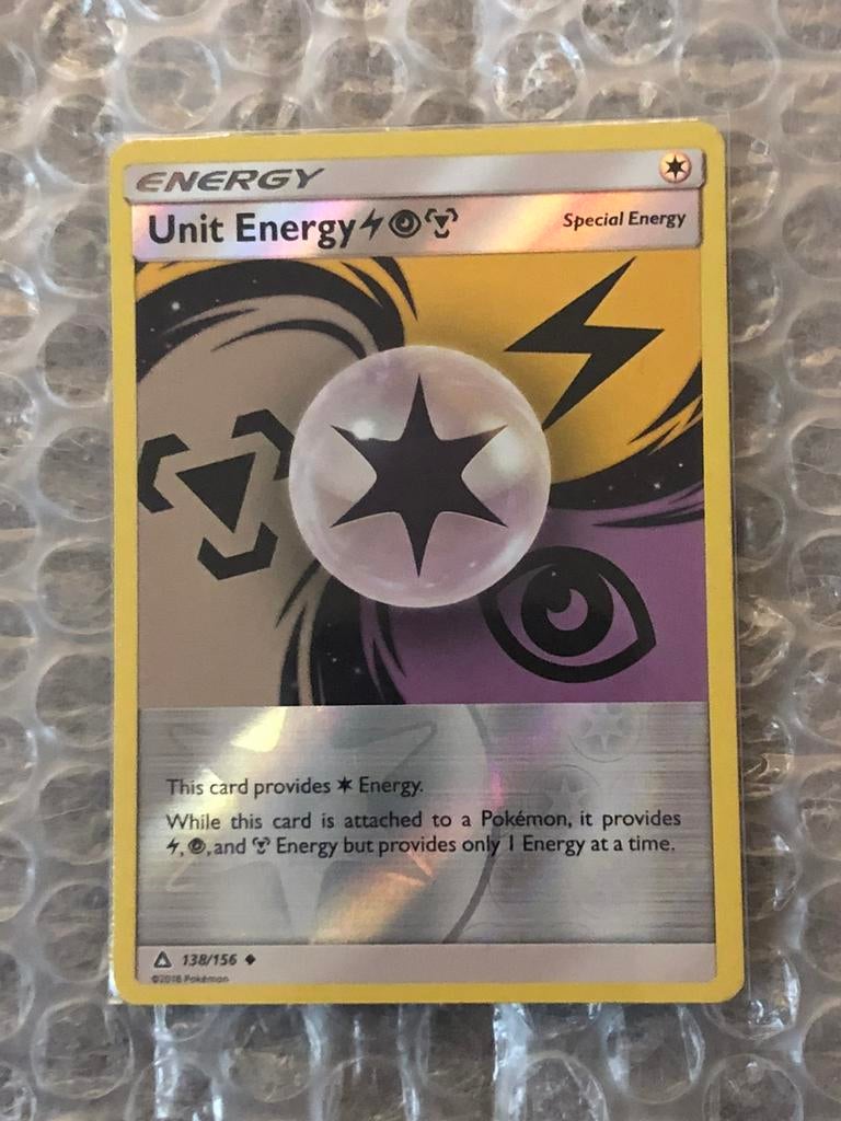 Unit Energy LPM 138/156 Uncommon Reverse Holo, Ophalen of Verzenden, Nieuw, Losse kaart, Foil