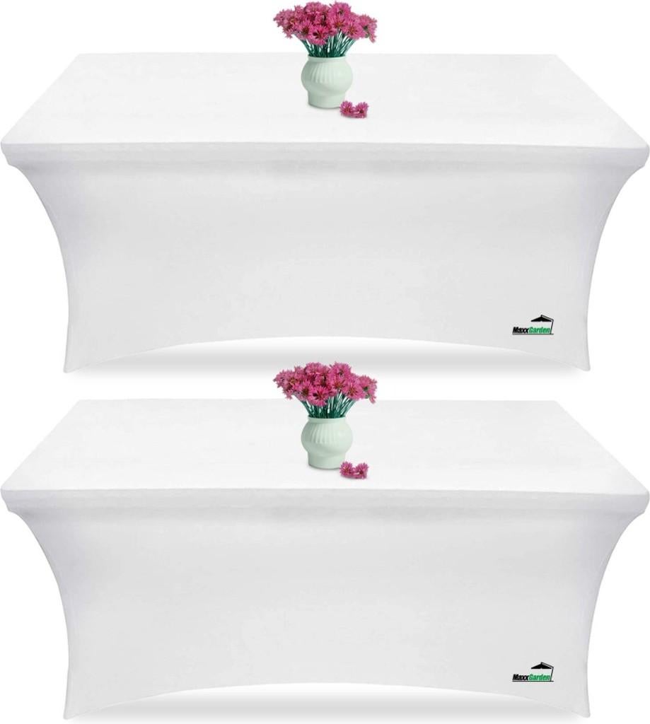 Doos 24 stuks nieuwe witte Rechthoekige Tafelrokken 180cm, Maxxgardeb, Ophalen of Verzenden, Info@maxxgarden.nl, Tafelaankleding