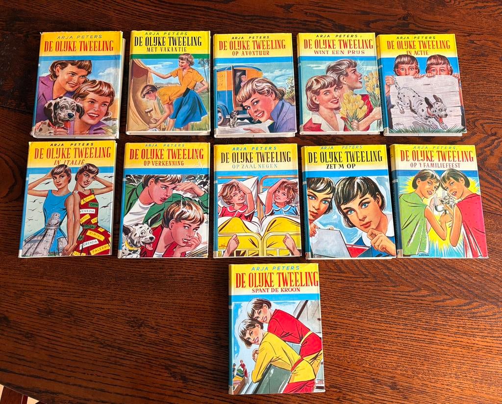 11 originele leesboeken van de Olijke Tweeling, Non-fictie, Ophalen of Verzenden, Arja Peters, Gelezen