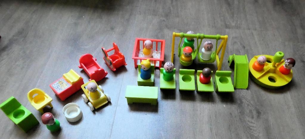 Fisher Price Little People onderdelen schooltje en baby,, Kinderen en Baby's, Ophalen of Verzenden, Zo goed als nieuw, Speelset