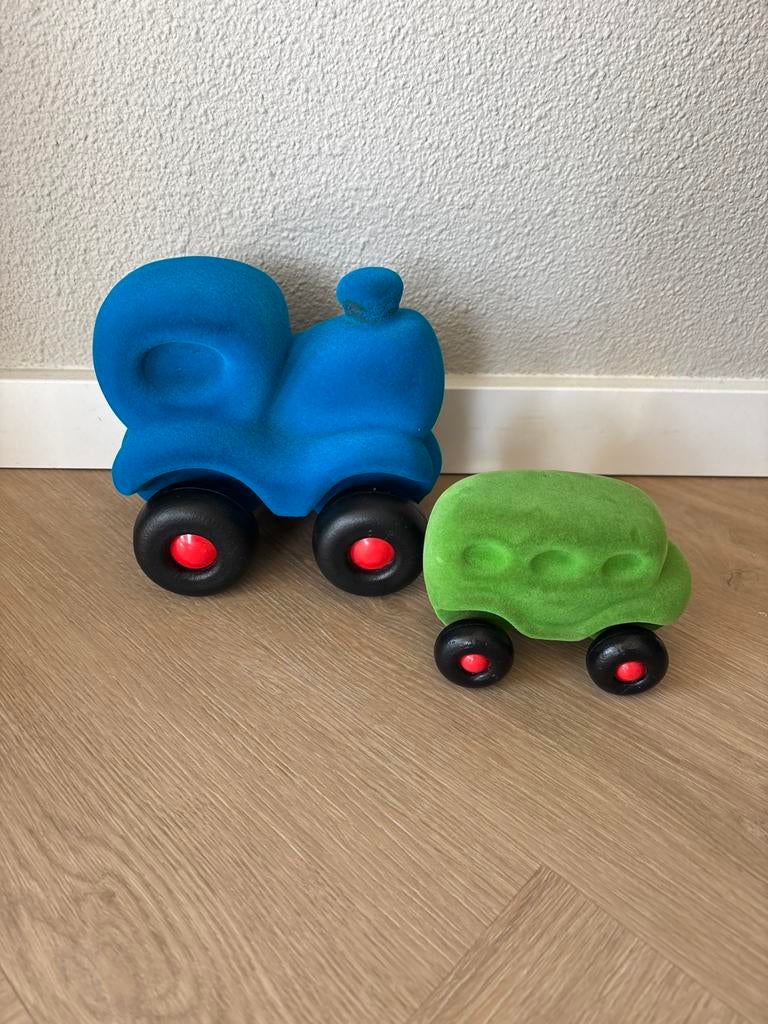 Rubbabu trein en bus XXL groot Choo Choo Train trein tractor, Ophalen of Verzenden, Gebruikt