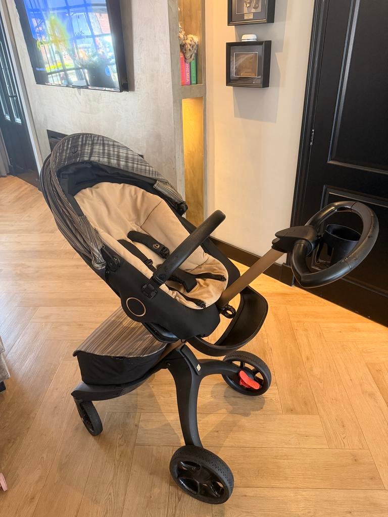 Stokke Xplory X Gold Limited Edition kinderwagen, Overige merken, Gebruikt, Ophalen of Verzenden, Combiwagen