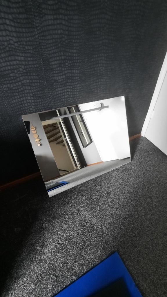 Badkamer spiegel met verlichting teab, Ophalen of Verzenden, Rechthoekig, Minder dan 100 cm