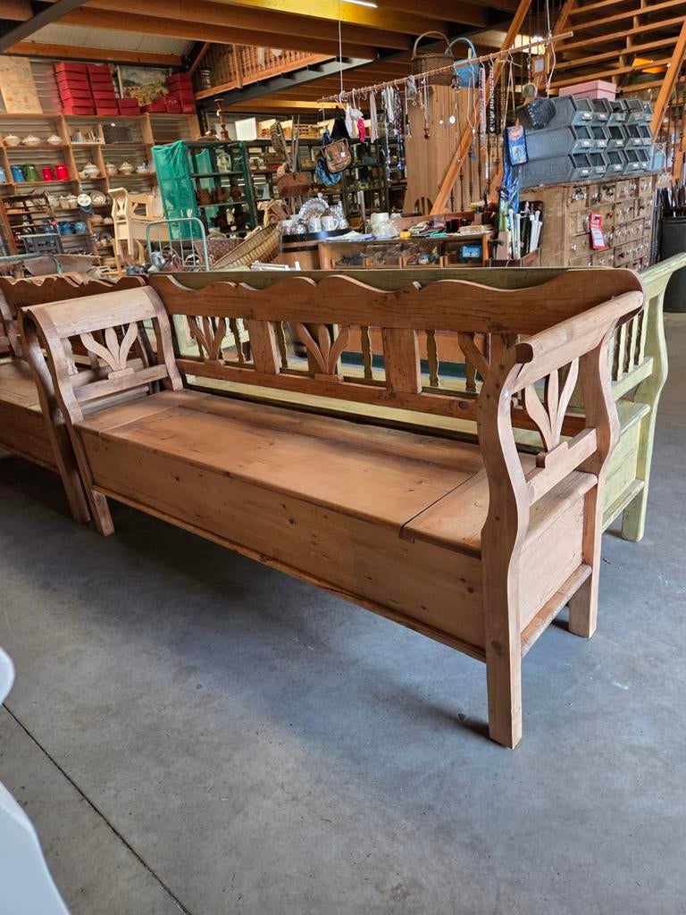 Klepbank, Klepbanken, hoekklepbank, oude bank, Ophalen