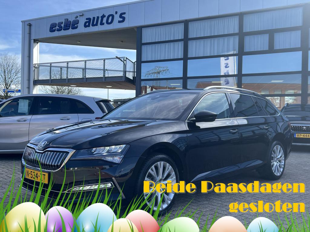 Skoda Superb Combi 1.4 TSI iV 218 pk Business Edition Plus N, Gebruikt, 4 cilinders, Zwart, Hybride Elektrisch/Benzine
