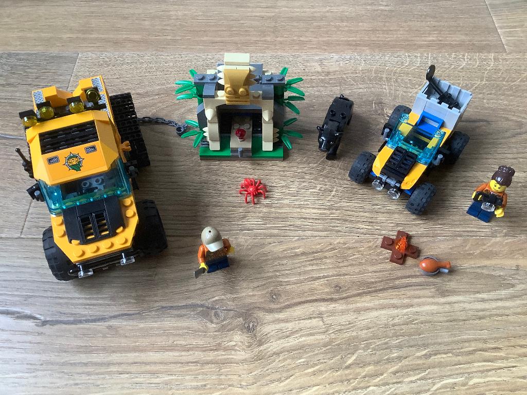 Lego City 60159 Jungle Missie Rupsvoertuig met mooie Panter, Lego, Ophalen of Verzenden, Compleet, Complete set