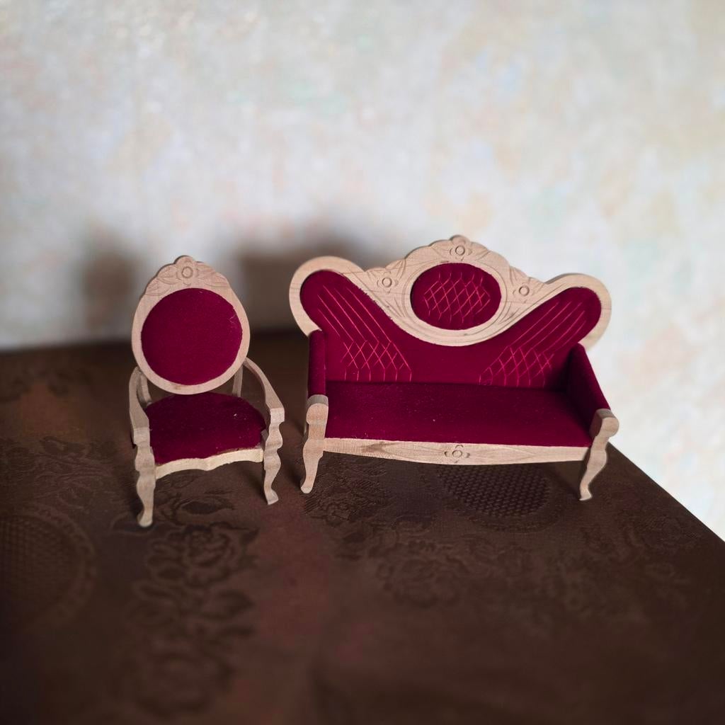 Poppenhuis meubeltjes 1:12, Ophalen of Verzenden, Zo goed als nieuw, Poppenhuis