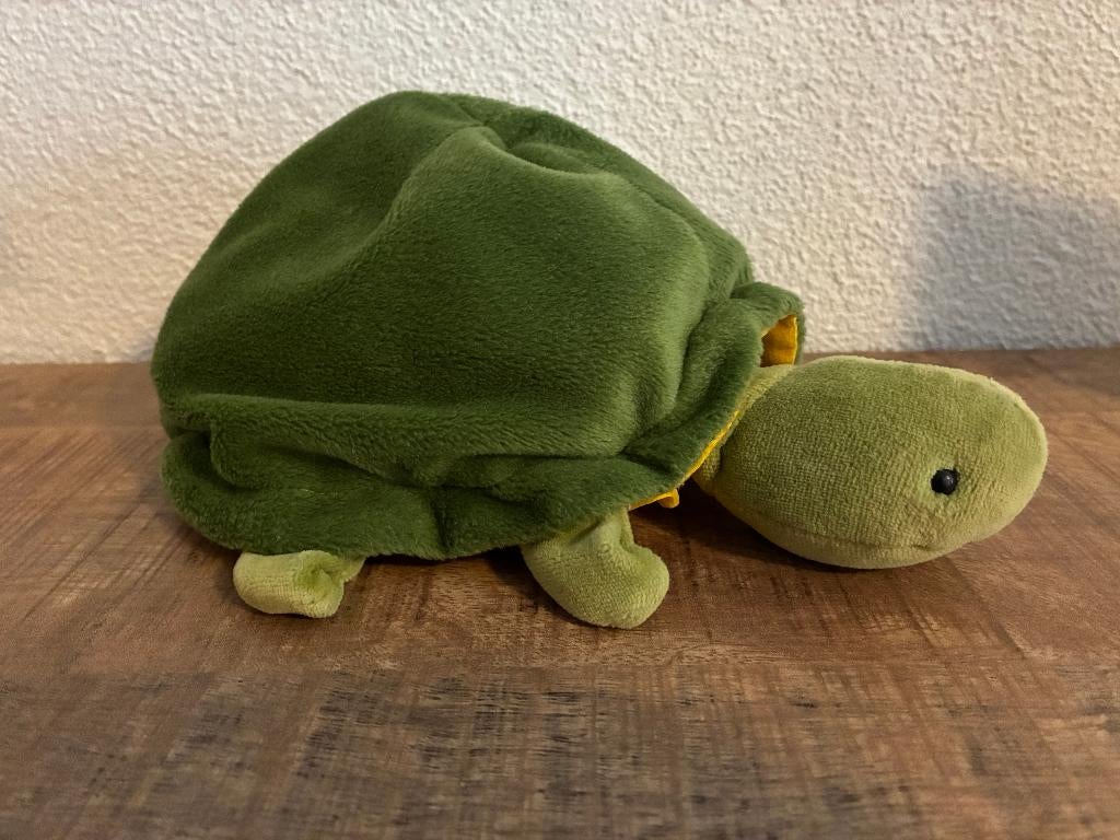 Beleduc handpop - speelhandschoen schildpad. ZGAN., Ophalen of Verzenden, Zo goed als nieuw, Overige typen
