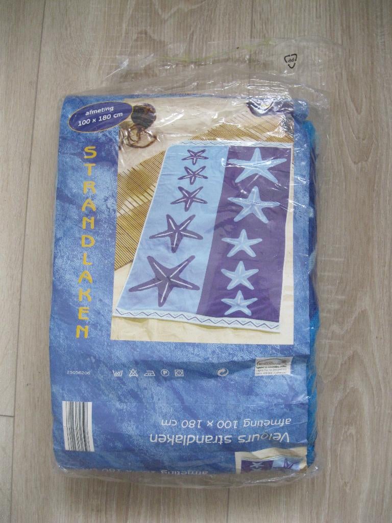 NIEUW BADSTOF DEKEN BLAUW 150 X 200 CM, Ophalen of Verzenden, Nieuw
