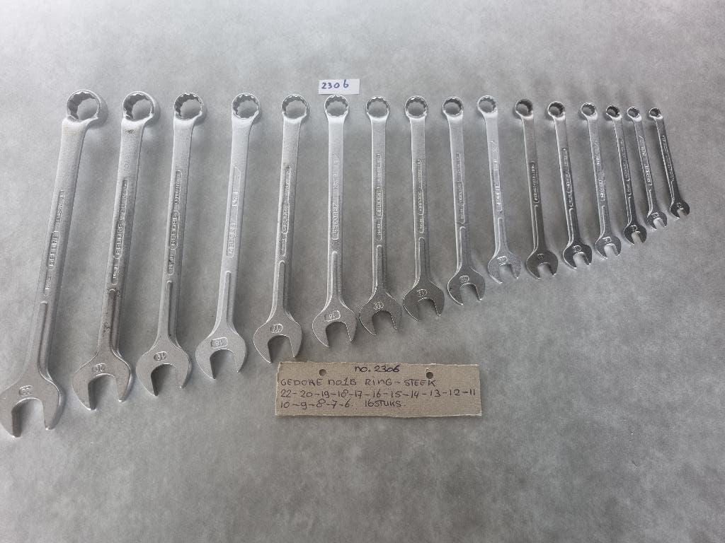 GEDORE RING STEEKSLEUTELS NO 1B, Doe-het-zelf en Verbouw, Gereedschap | Handgereedschap, Ophalen of Verzenden, Zo goed als nieuw