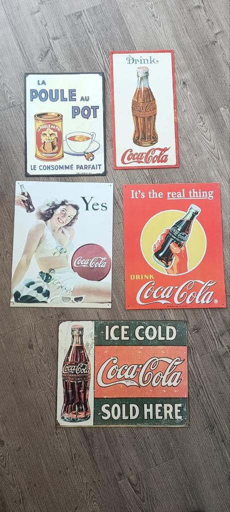 Vintage reclameborden, Ophalen of Verzenden, Gebruikt, Reclamebord