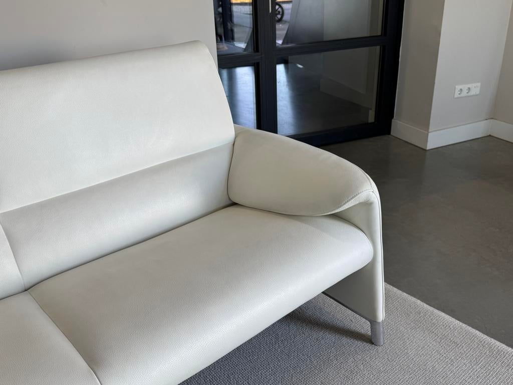 Leolux Felizia 2,5-zits Bank–Hoge Rug–Leer –185 cm | Design, Leolux, Leolux, Driepersoons, Ophalen of Verzenden