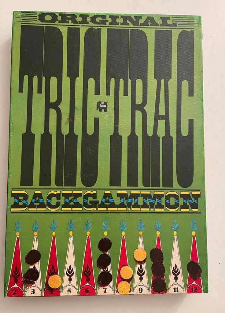 Jumbo Original Tric Trac Backgammon, Een of twee spelers, Ophalen of Verzenden, Zo goed als nieuw