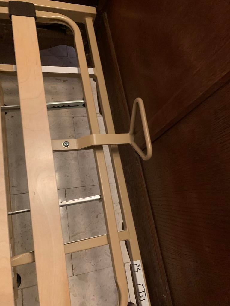 Elektrische bediening voor hoog-laag bed, Ophalen, 90 cm, Eenpersoons, Beige