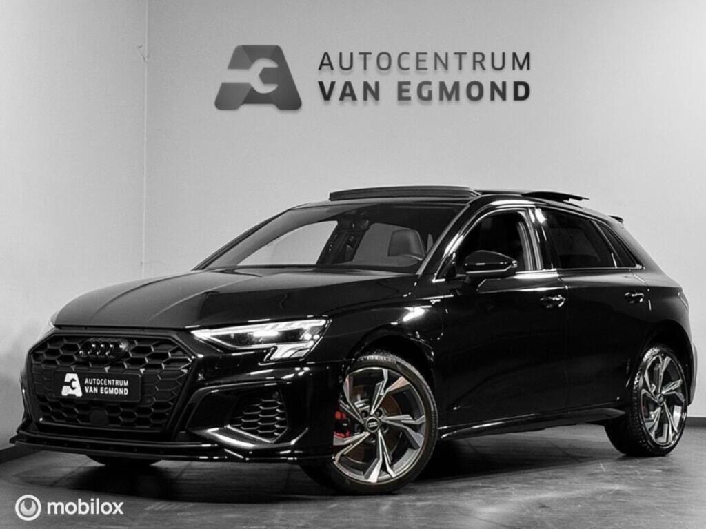 Audi A3 Sportback 45 TFSIe 2X S-LINE | PANO | LEDER | SFEER, Gebruikt, Zwart, 4 cilinders, Zwart