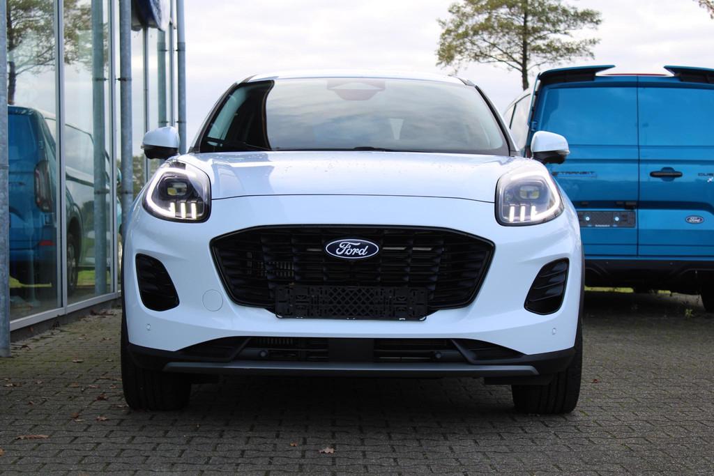 Ford Puma 1.0 EcoBoost Hybrid Titanium 125pk | NIEUWE MODEL!, Voorwielaandrijving, Adaptive Cruise Control, Wit, Origineel Nederlands