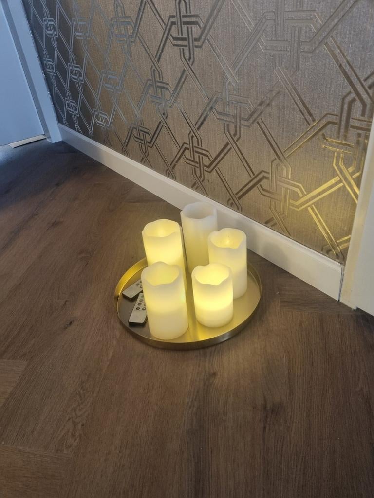 LED kaarsen met afstandsbediening, Ophalen of Verzenden, Overige materialen, Minder dan 25 cm