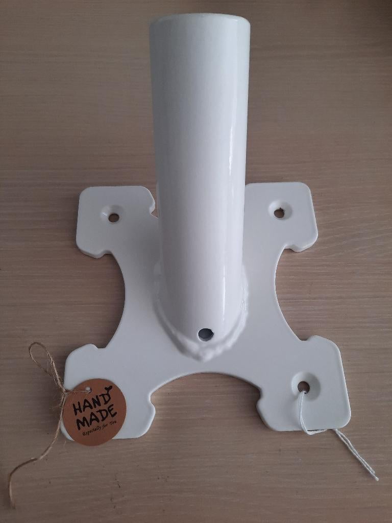 Houder voor vlaggenstok smeedijzer diverse kleuren, Ophalen of Verzenden, Nieuw