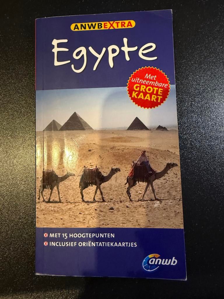 ANWB Extra Egypte Reisgids met Grote Kaart, Gelezen, Afrika, Ophalen of Verzenden, Reisgids of -boek