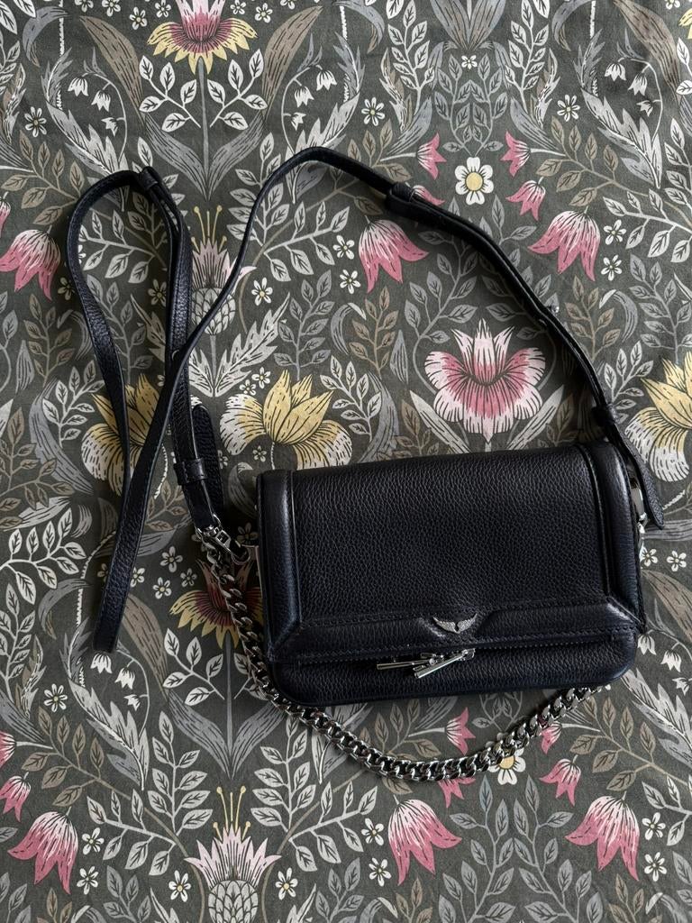 Zadig & Voltaire cross body tas, Ophalen of Verzenden, Zo goed als nieuw, Zwart