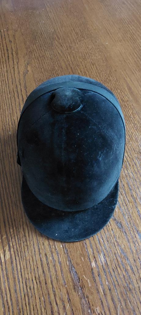 Paardrijcap dames, zwart, maat 54, met kinband, Dieren en Toebehoren, Paardrijkleding, Zo goed als nieuw, Dames, Cap, Overige soorten