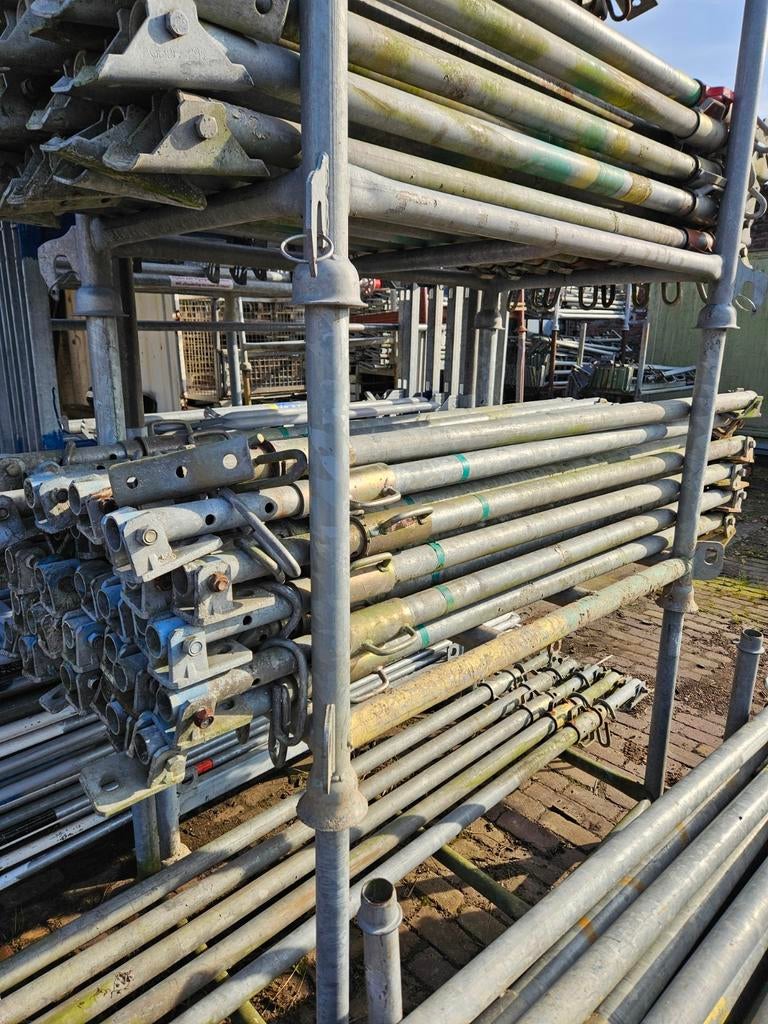 Schoorstempel duw-trek 330cm uitgeschoven, Doe-het-zelf en Verbouw, Steigers, Ophalen, Gebruikt, Overige typen