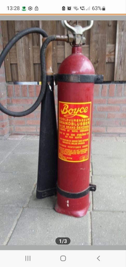 Oude brandblusser, Ophalen of Verzenden, Gebruikt