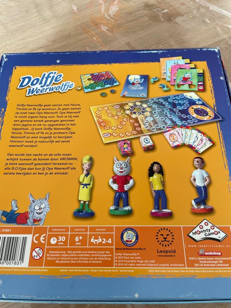 Dolfje Weerwolfje Bordspel, Hobby en Vrije tijd, Gezelschapsspellen | Bordspellen, Een of twee spelers, Ophalen of Verzenden, Zo goed als nieuw