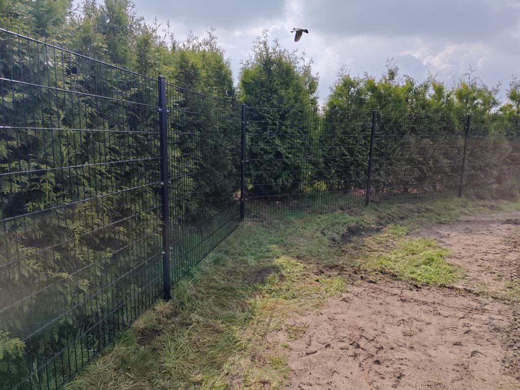 Stalen hekwerk Nieuw dubbelstaafs 6/5/6   8/6/8, Ophalen, Met poort, Nieuw, Dubbelstaafmat hekwerk