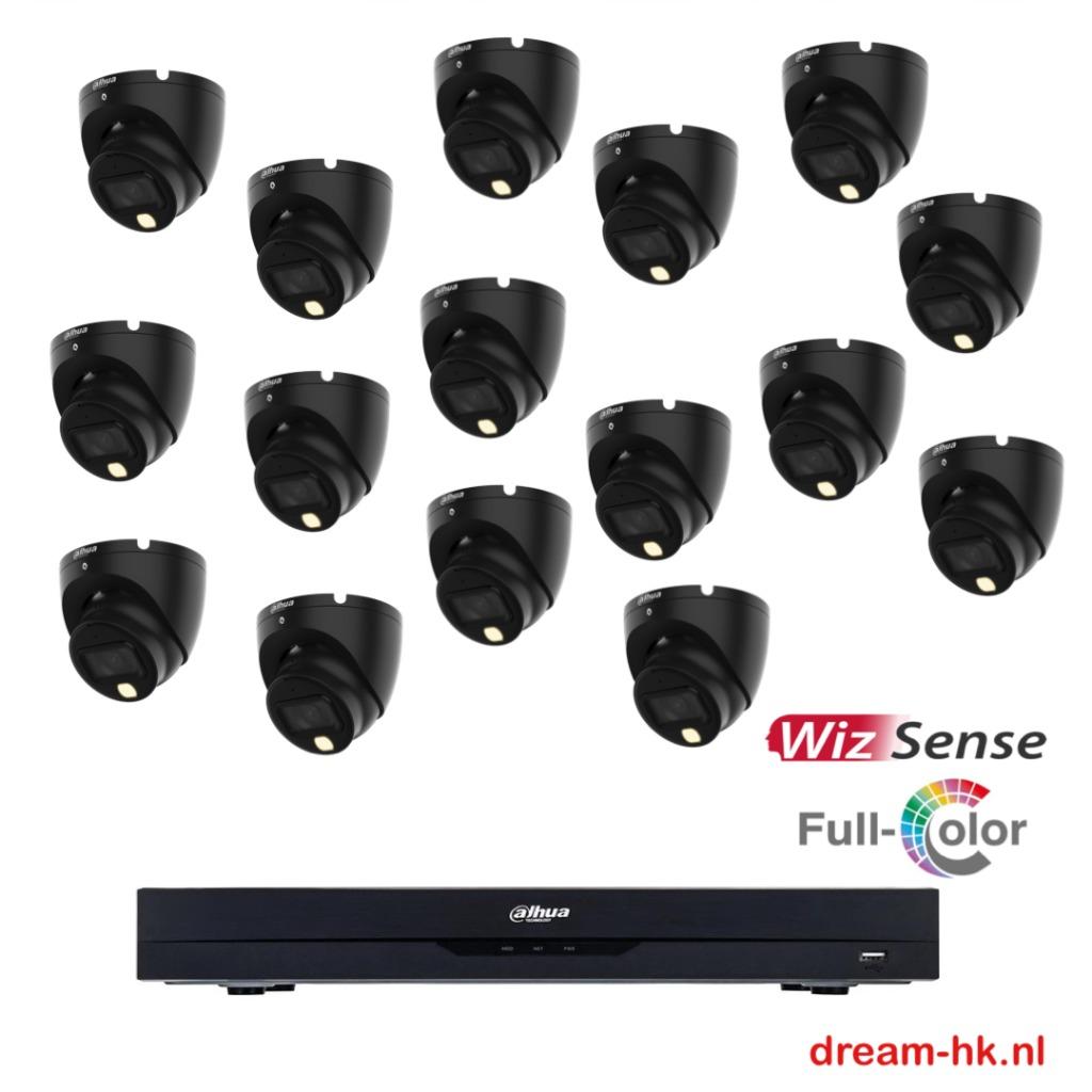 2MP Dahua WizSense Full Color 16CH HDCVI set (met microfoon), Ophalen of Verzenden, Nieuw, Buitencamera
