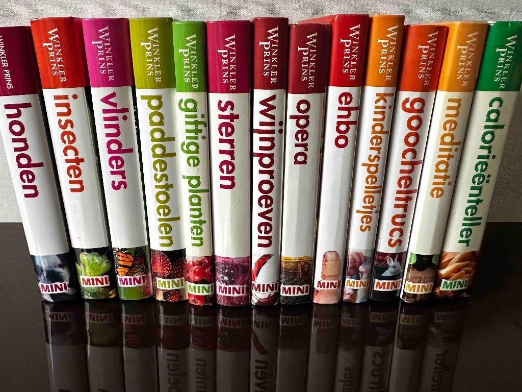 Winkler Prins : miniboekjes 13  stuks, Ophalen of Verzenden, Zo goed als nieuw, Algemeen